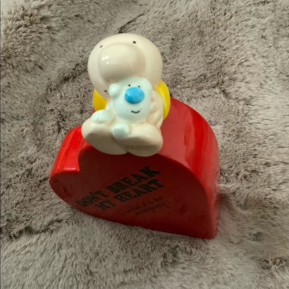 Ziggy Dog Red Valentines Don’t Break My Heart Love Talk Earthenware Piggy Bank